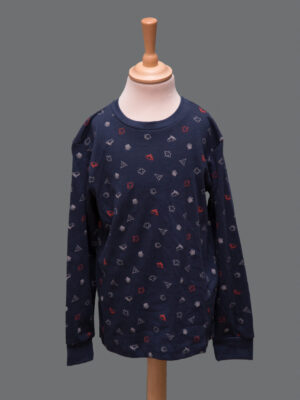 Maglietta Blu Bimbo 8-9 Anni Cotone - 1 Pezzo