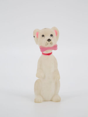 Giocattolo Cane Bianco in Plastica - 1 Pezzo