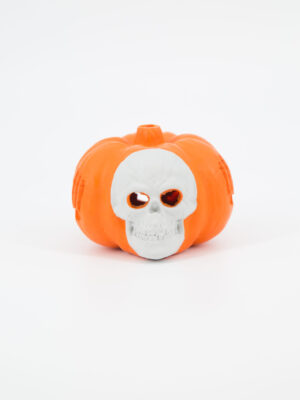 Zucca Halloween con Teschio - 1 Pezzo