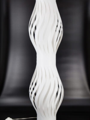 Lampada Da Terra Bianca L17xH24cm - 1 Pezzo