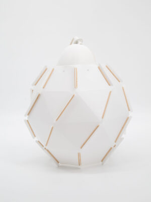 Lampada Da Soffitto Bianca H32cm - 2 Pezzi