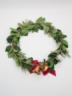 Ghirlanda Natalizia con Campane D43cm - 1 Pezzo